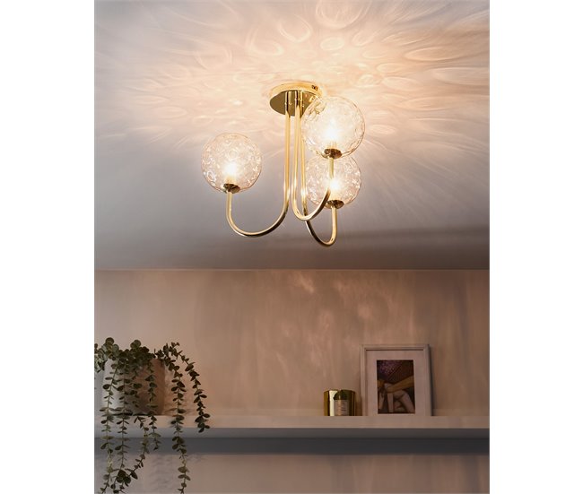 Beliani Lámpara de techo ANADYR Beige