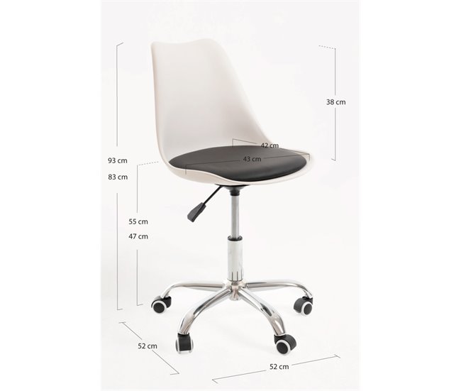 Pack 4 Sillas Neo Blanco/ Negro