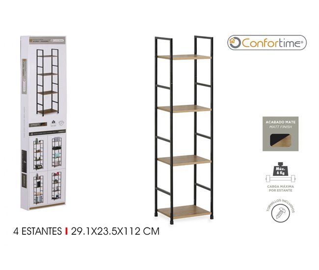 Estanteria ALAYA madera y metal Madera