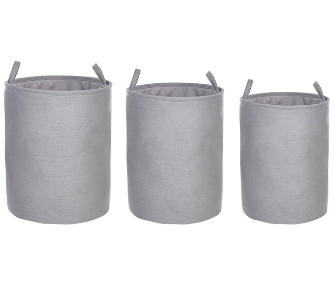 Beliani Cestas para la ropa ARCHA Gris