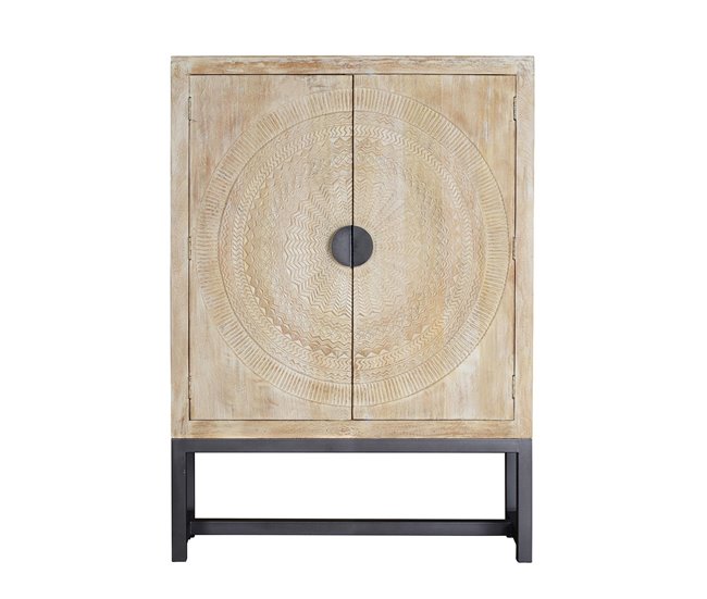 Armario madera mango y patas metal  .Giner y Colomer Blanco