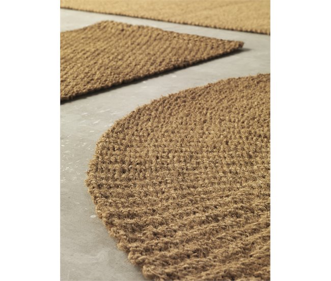 Alfombra de fibra de coco 120x120 Natural