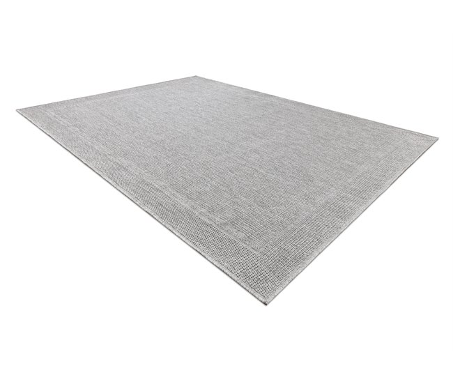 Alfombra MIMO 5979 sisal exterior marco 180x270 Gris