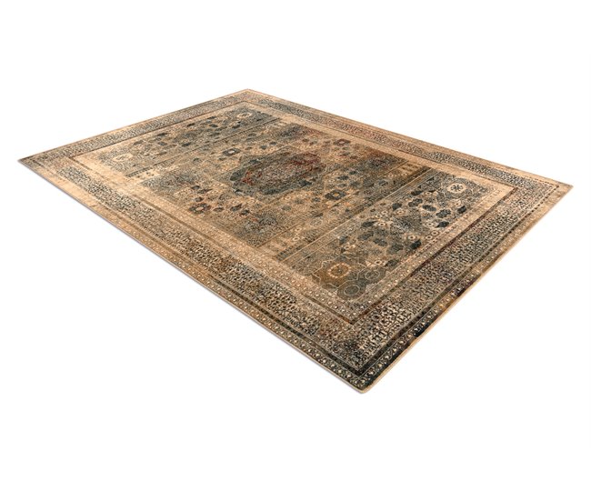 Alfombra de lana OMEGA MAMLUK Rosetón vintage 170x235 Crema