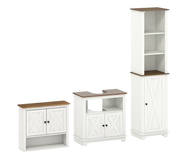 Conjunto de Baño Melamina de Madera kleankin Multicolor