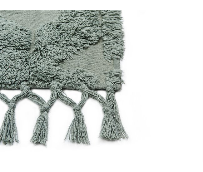 Beliani Alfombra de pelo corto KARS 140x200 Verde