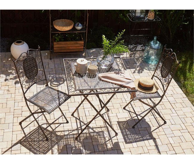 Beliani Conjunto bistro BORMIO Negro