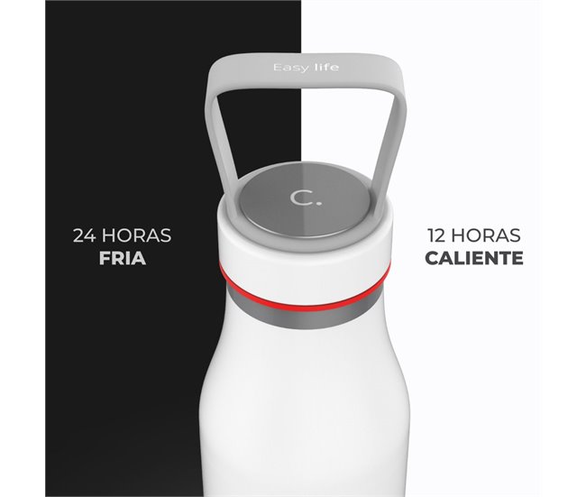 Botella Cloen Triple Capa, 500ml, Acero Inoxidable, Cloen Bottle Blanco