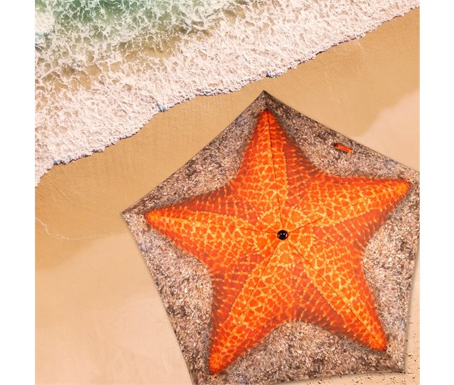 Aktive Sombrilla playa inclinable estrella de mar UV40 c/funda Verde