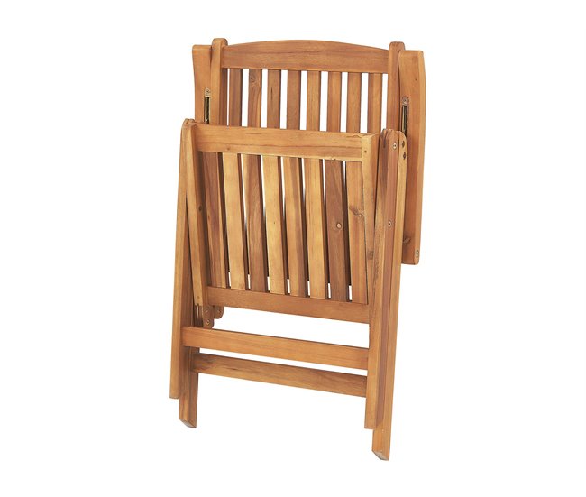 Beliani Conjunto bistro JAVA Blanco/ Beige
