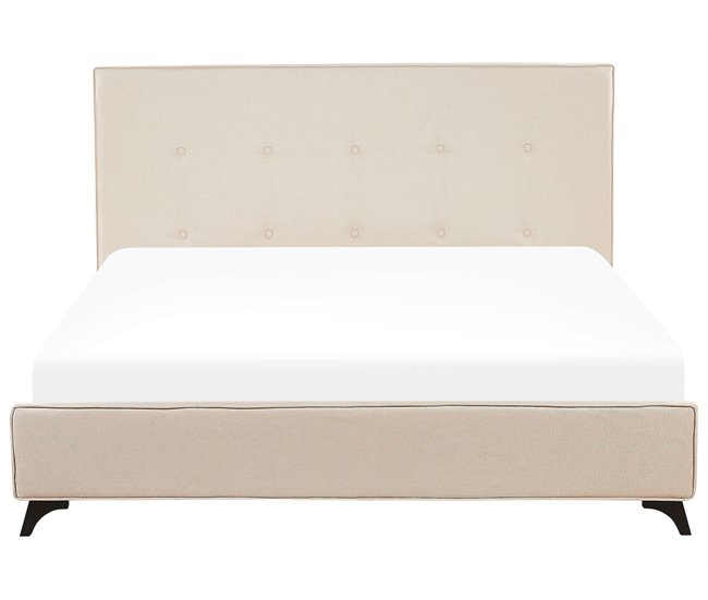 Beliani Cama Poliéster AMBASSADOR 192x216 Beige