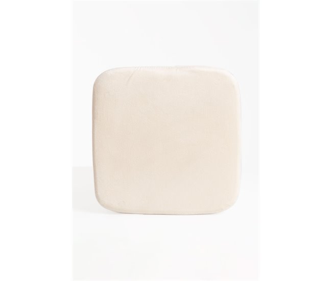 Puff Laty Terciopelo Beige