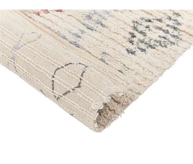 Beliani Alfombra de pelo corto DISPUR 140x200 Beige