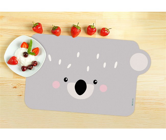Mantel individual Infantil Koala Gris