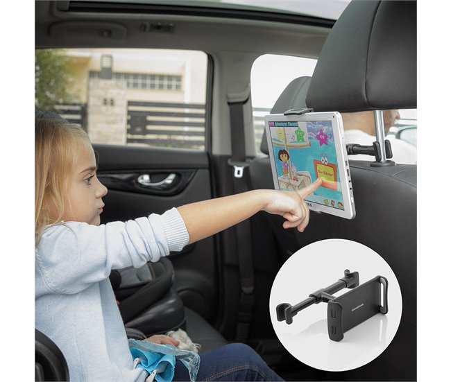 Soporte de Tablet para Coche Negro