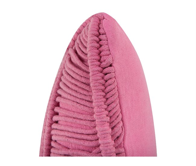 Beliani Cojín decorativo KIRIS Rosa