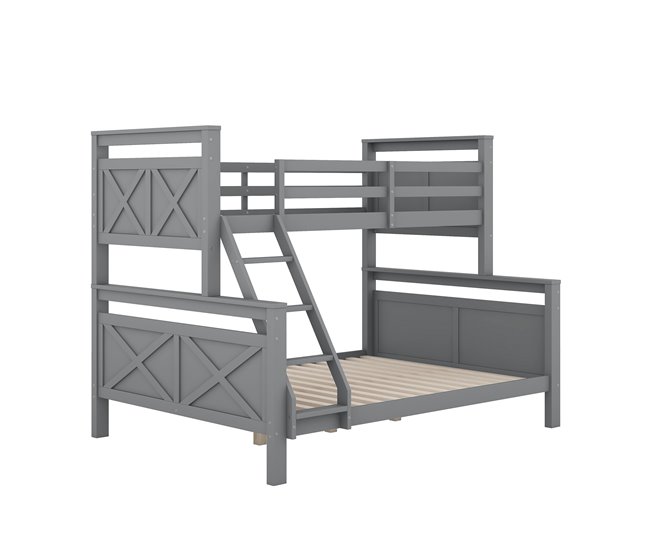 Cama litera 145x205 Gris