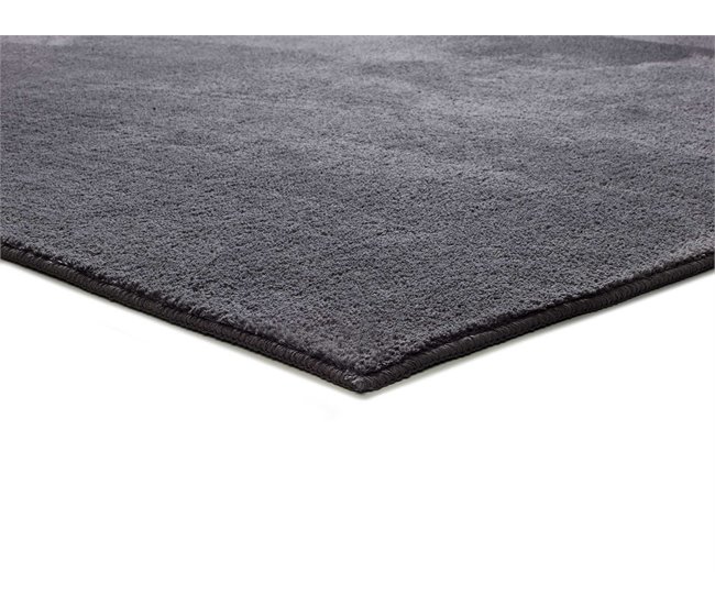 Alfombra lisa lavable CORALINE - ATTICGO 120x170 Antracita