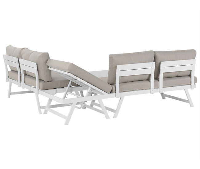 Beliani Conjunto longue COCCORINO Gris Oscuro