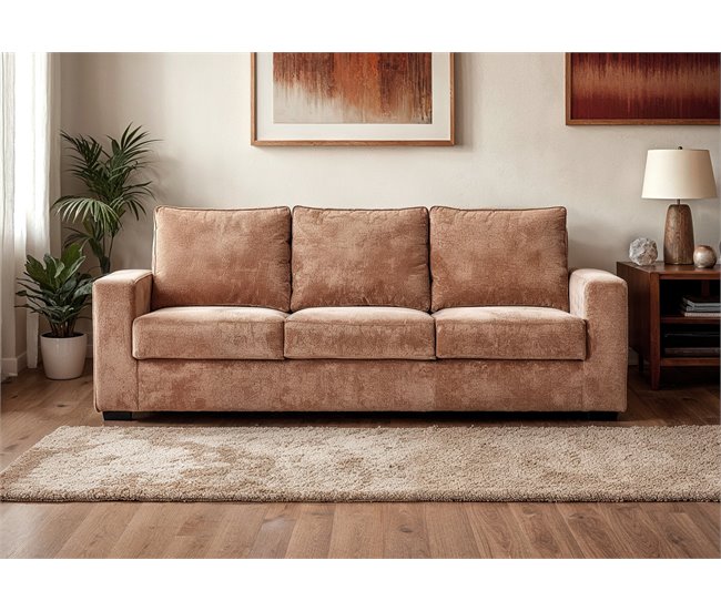 Sofá 3 plazas con cama AZZURO Terracota