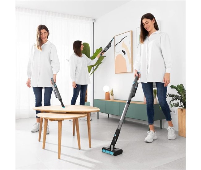 Aspirador vertical Scoba 2100 Twice Max Cecotec Gris
