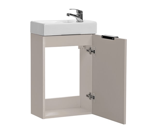 Mueble lavamanos 1 puerta Adriel Beige