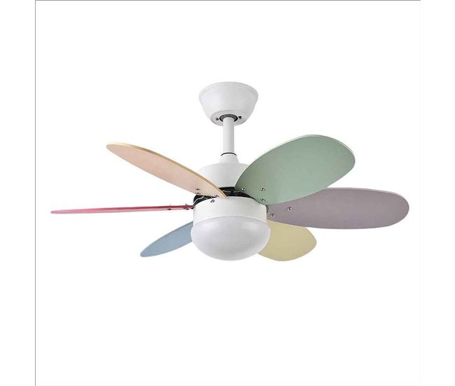 Ventilador De Techo Metal Serie Alves Blanco