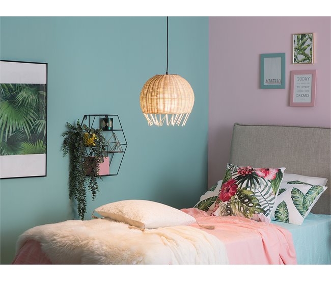 Beliani Lámpara colgante DRINO Natural