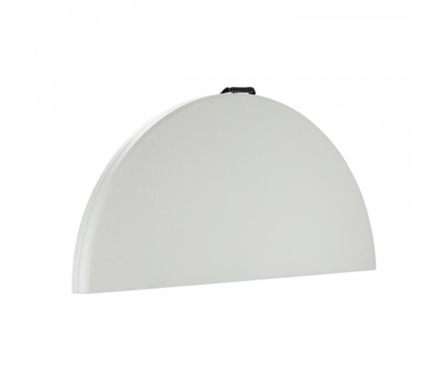Mesa Plegable Redonda Efecto Granito Thinia Home 150x150 Blanco