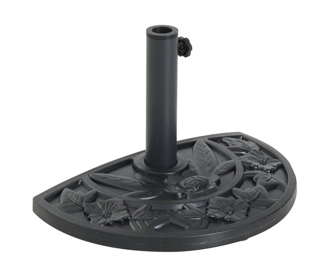 Base de Sombrilla HDPE y cemento Outsunny 50x32 Negro