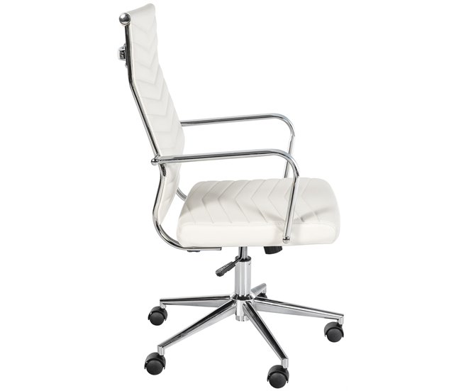 Silla de oficina - Canby - Simil cuero Blanco