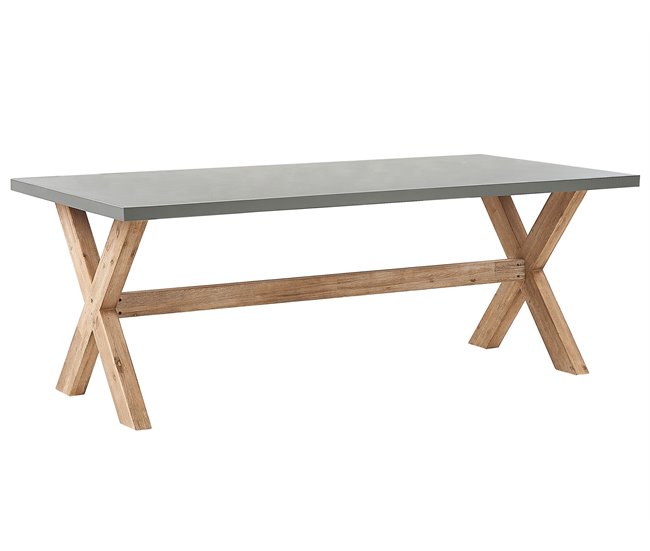 Beliani Conjunto de comedor MAROS/OLBIA Natural