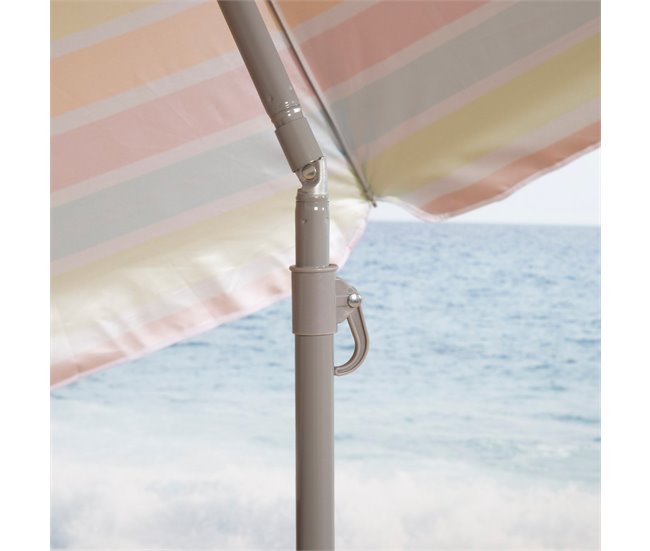 Aktive Sombrilla de playa inclinable Multicolor
