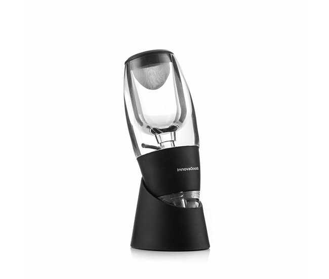 Aireador de Vino con Filtro, Soporte y Funda Transparente