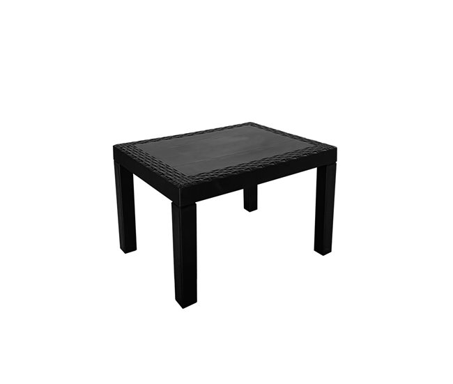 Acomoda Textil - Conjunto de Jardín con 2 Sillones + Mesa Negro