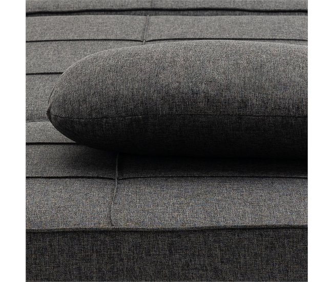 Sofá Cama Lino, Espuma, Metal HOMCOM, hogar - sofás y butacas Gris