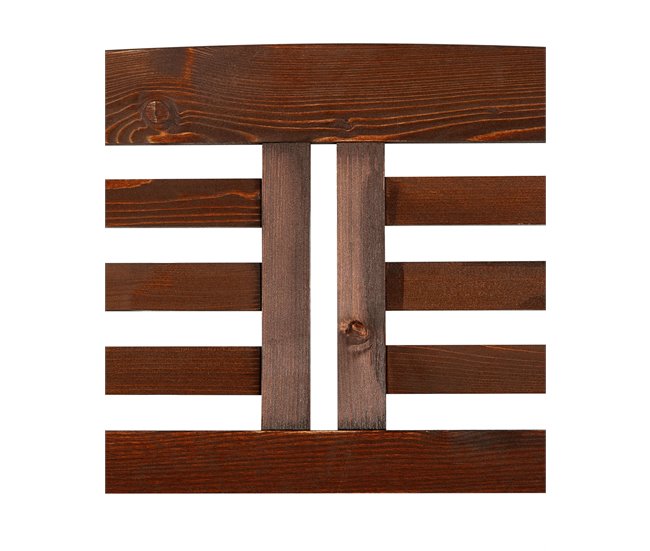 Beliani Columpio NERITO Madera Oscura