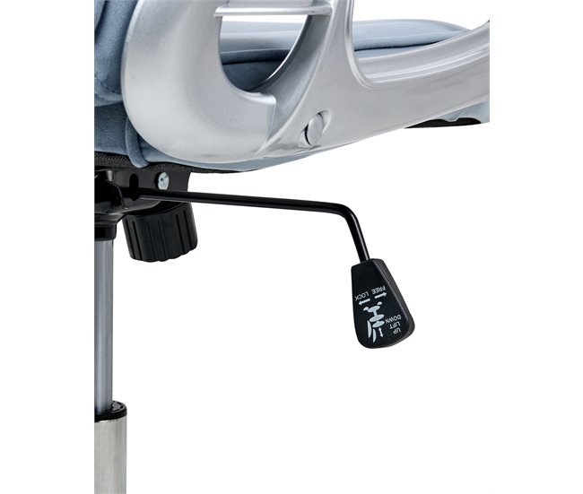 Beliani Silla de oficina PRINCESS Azul Claro