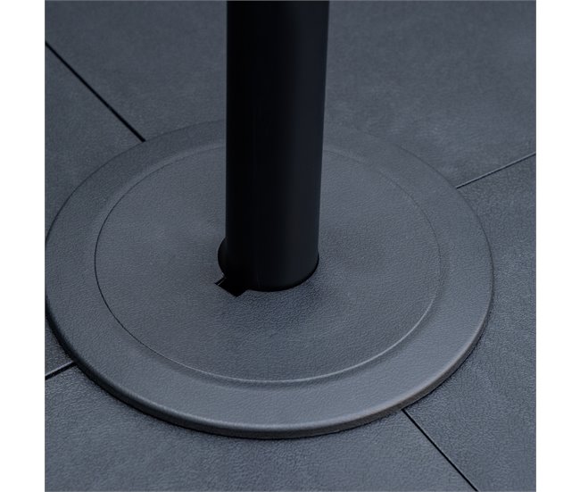 4 Pesos para Base de Sombrilla PP Outsunny 89x89 Negro