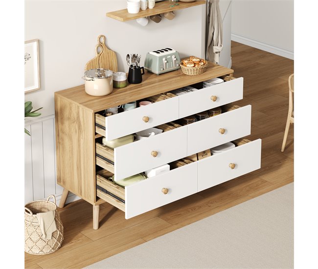 Aparadores Natural/ Blanco