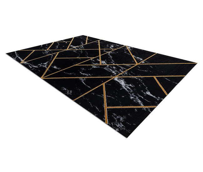 Alfombra EMERALD exclusivo 2000 glamour 120x170 Negro