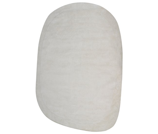 Beliani Alfombra de pelo corto MITHA 200x300 Blanco/ Beige