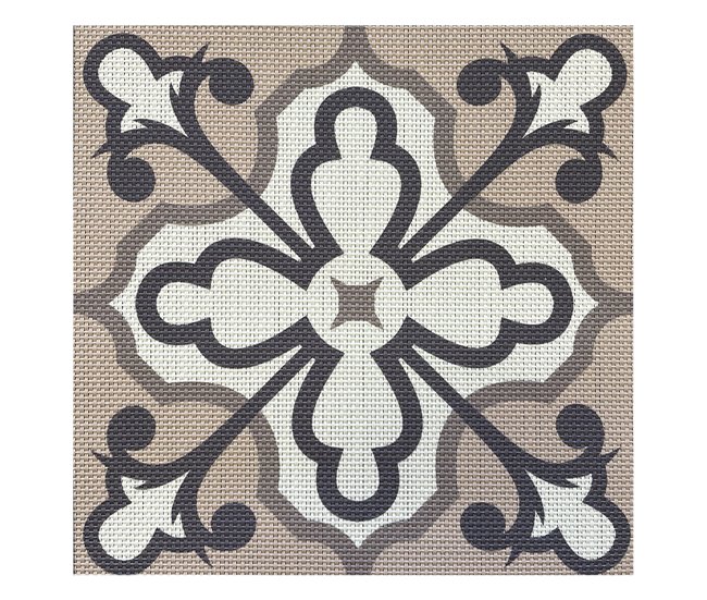 Acomoda Textil – Alfombra Vinílica Hidráulica para Hogar. 80x140 Marron Claro