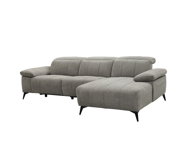 Chaise longue relax eléctrica ANDY Gris Claro