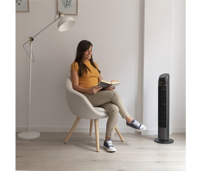 Ventilador de torre EnergySilence 8050 SkyLine Smart Cecotec Negro