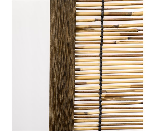 Biombo Madera de Paulownia, Carrizo HOMCOM, hogar - decoración Marron