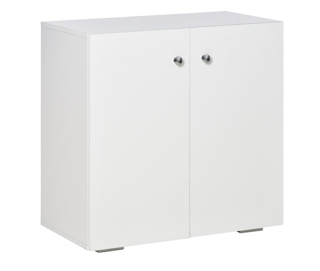 Aparador de Salón Melamina de Madera HOMCOM 70 Blanco