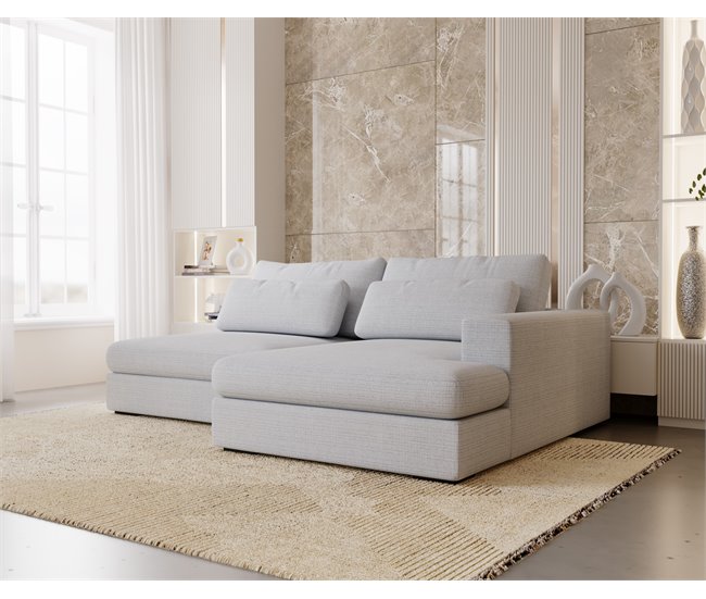 Chaise longue con cama PASSION Gris Claro