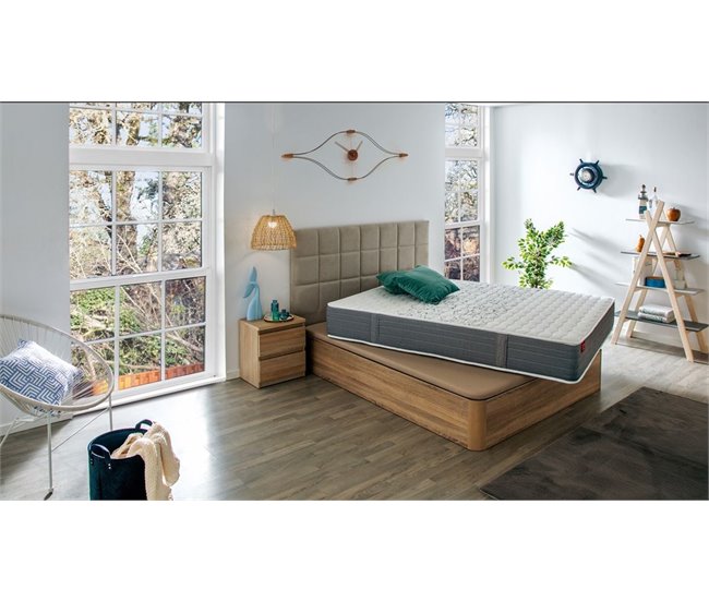 Colchón SKYLIGHT 8K PIKOLIN de espuma Adaptex + canapé gratis Grupo Pikolin color cerezo 