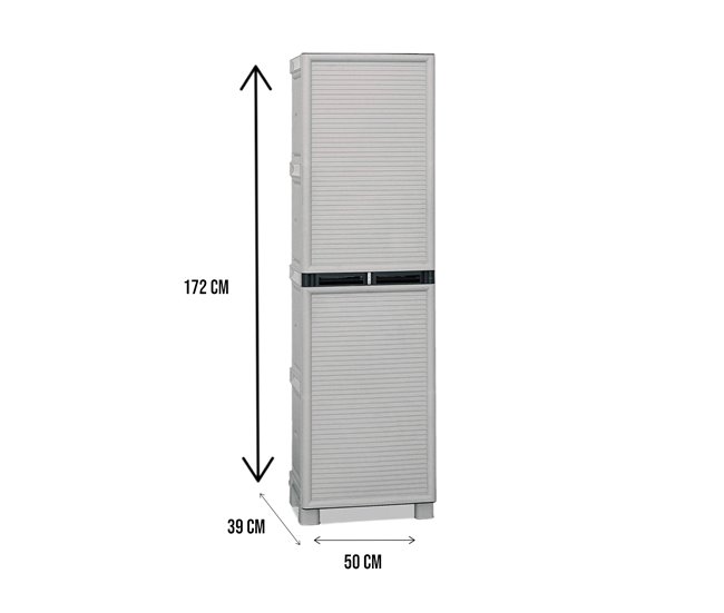 Armario exterior en PVC Gris